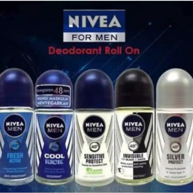 Nivea Deodorant Roll On Man/Woman 50ml (100% Original)