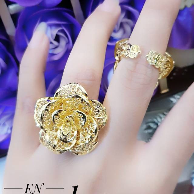 Xuping cincin lapis emas 24k 0613k