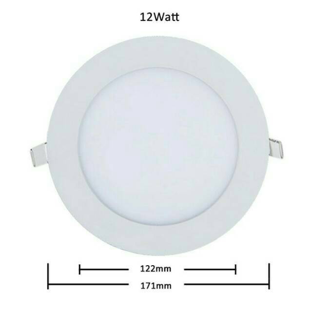 Lampu Downlight LED Panel 12 watt 12w 12watt W Bulat bundar Round INBOW