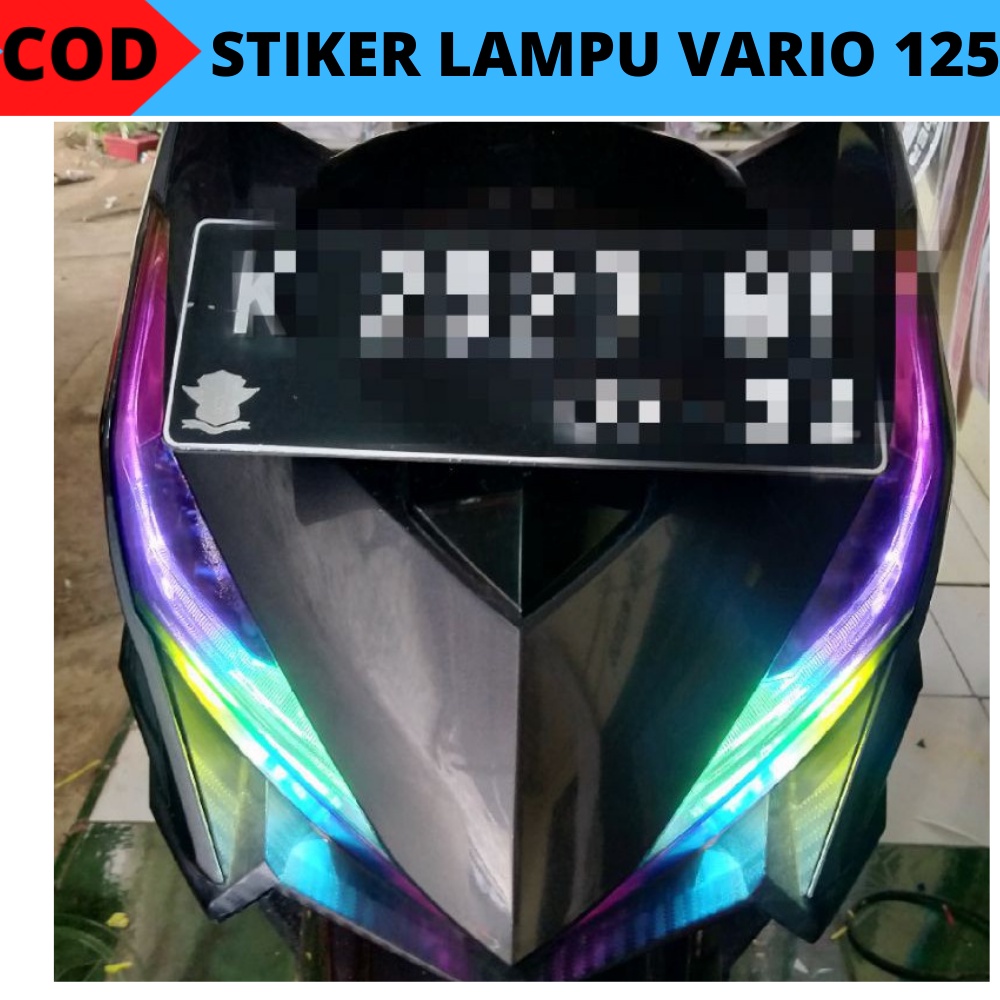 stiker alis rgb vario 125/150/variasi stiker/lampu alis vario/lampu led vario