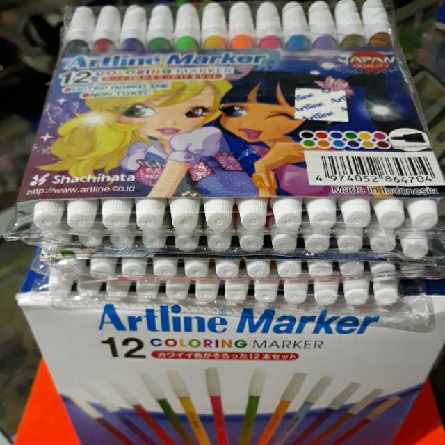 

Spidol kecil ARTLINE/FIBRE PEN 12warna