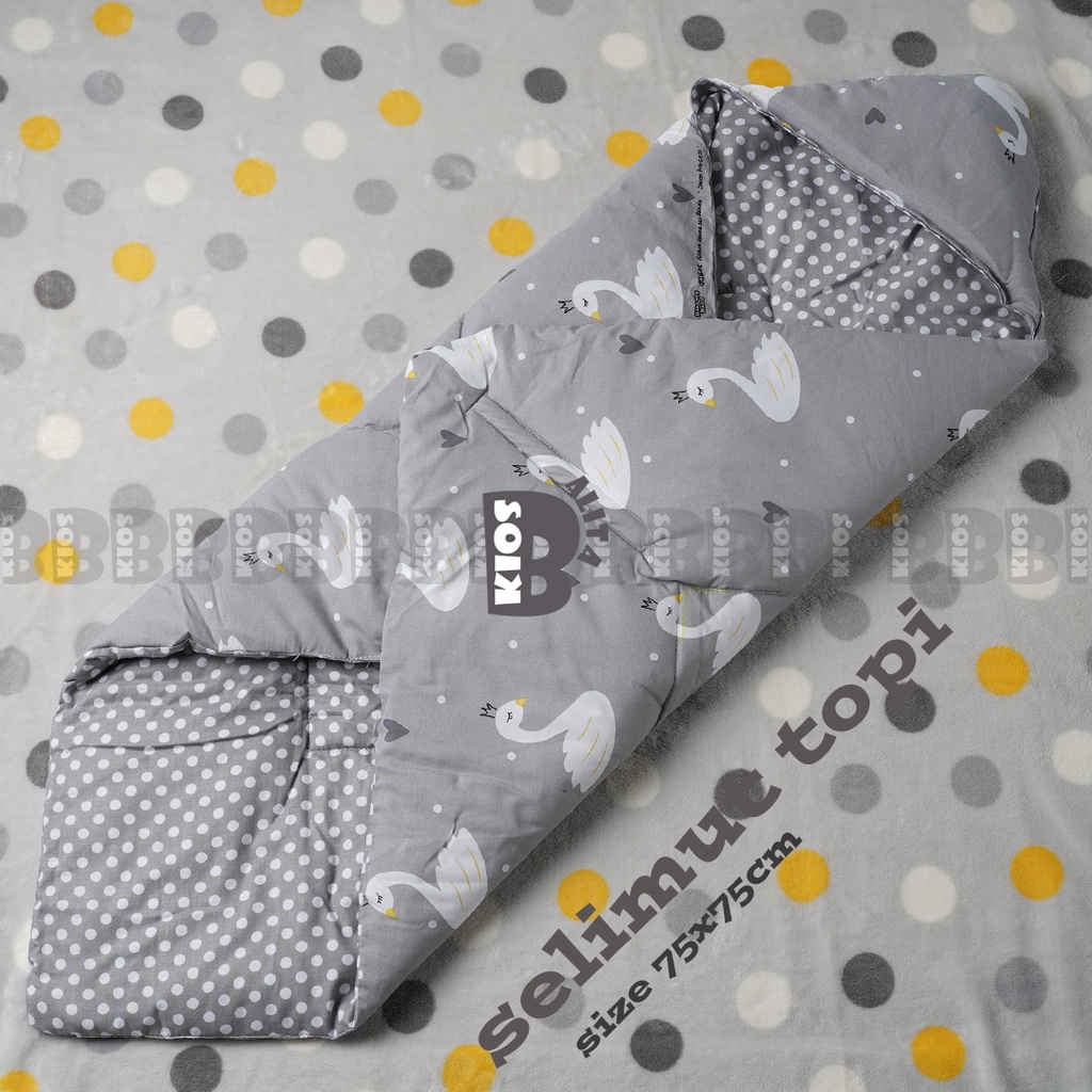 selimut topi bayi - baby blanket - hoodie blanket baby / kado lahiran bayi