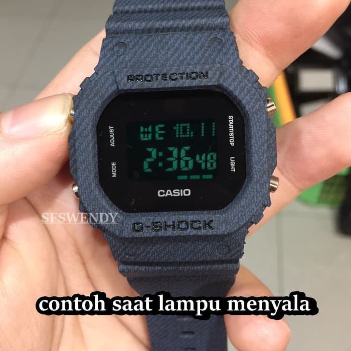 MURAH MERIAH TERMURAH     Jam tangan G Shock DW 5600 Biru Dongker   Navy Skmei Diskon