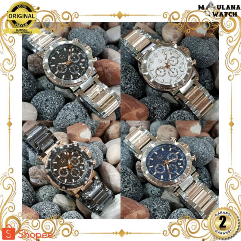JAM TANGAN PRIA WANITA | RANTAI | KULIT | KARET | MURAH | PRIA GUESS COLLECTION Y54003G7 BATERAI