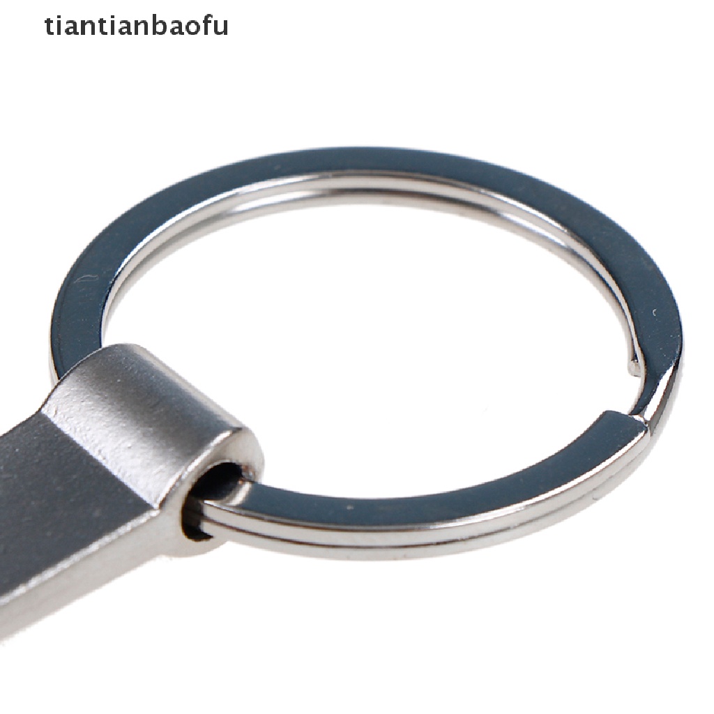 [tiantianbaofu] Eco-friendly Silver Metal Wrench Spanner Beer Bottle Opener Key Chain Keyring Gift Boutique