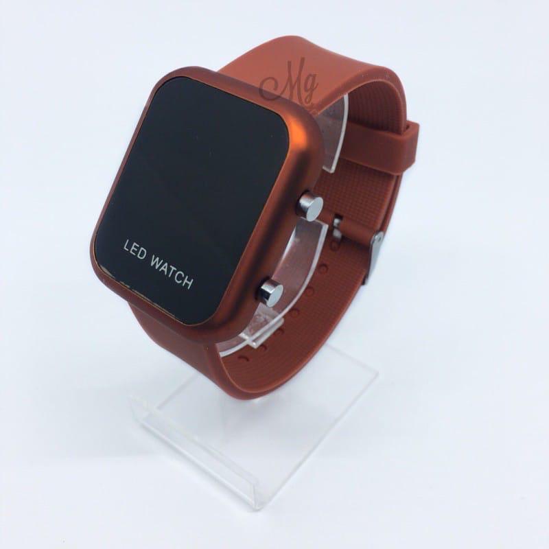 (SS) JAM TANGAN PRIA/WANITA KEKINIAN LED SQUARE WATCH DIGITAL STRAP RUBBER LD-16