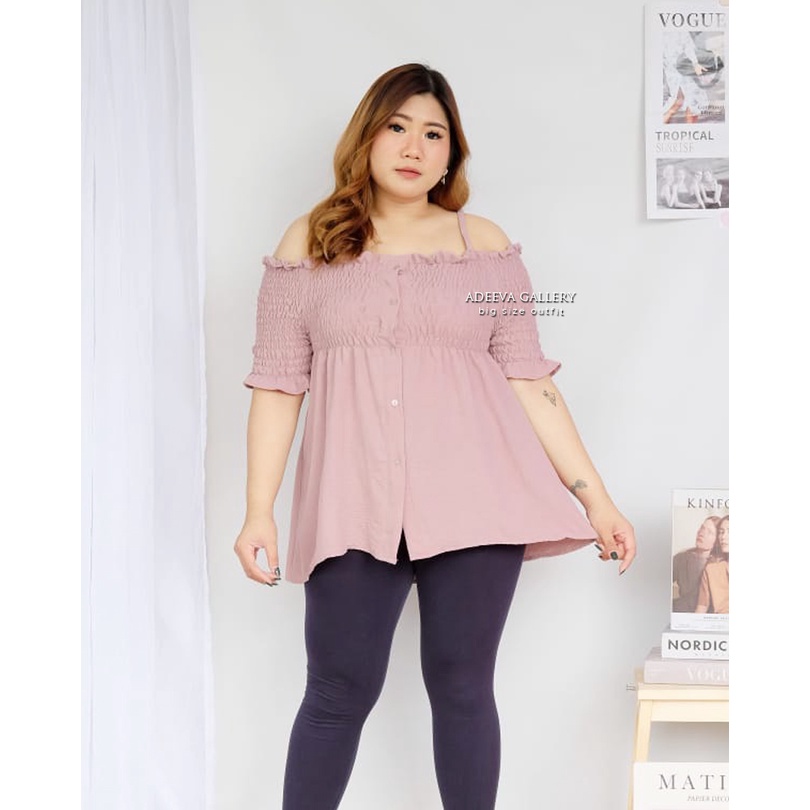 ADEEVA Casandra Blouse Jumbo Atasan Wanita Jumbo