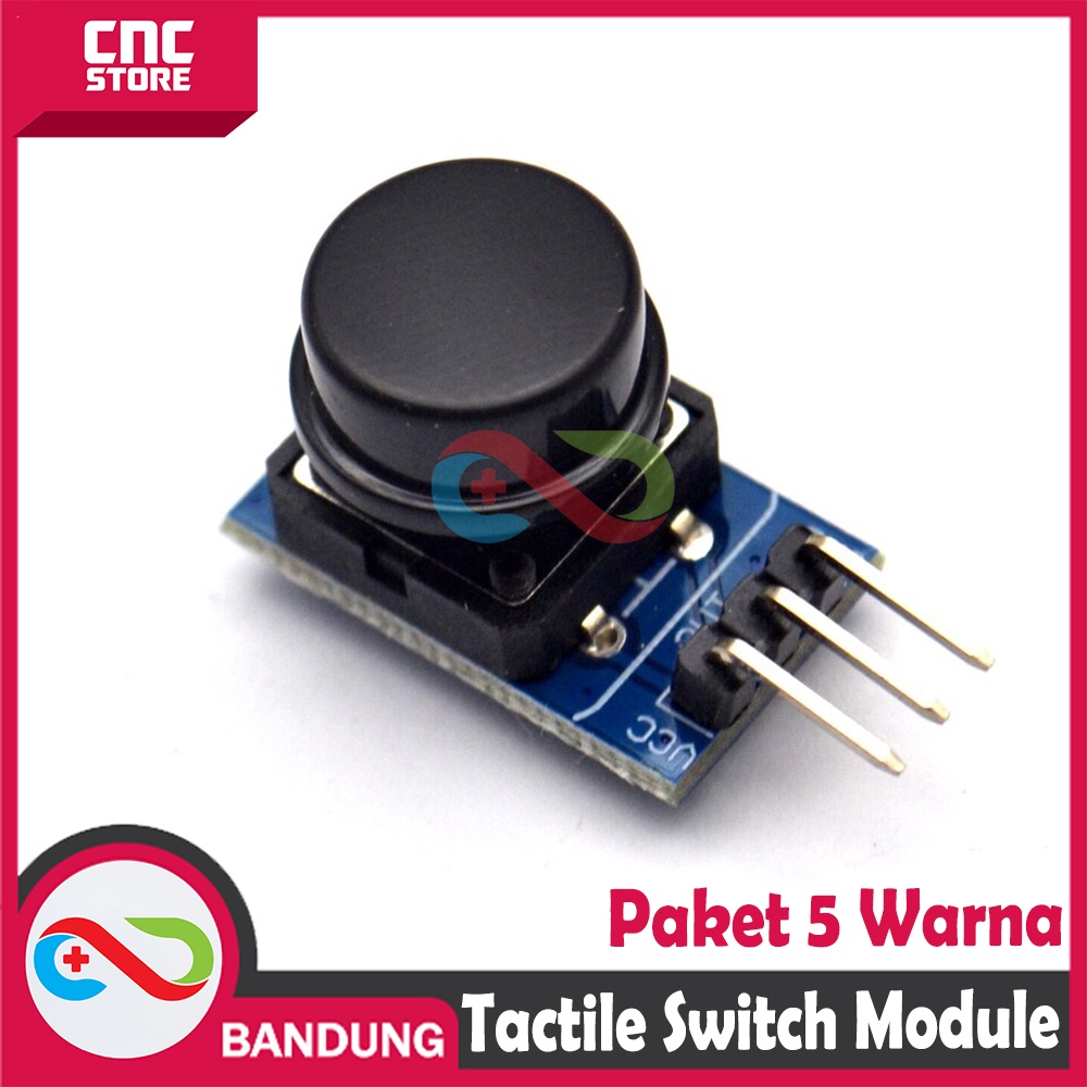 PAKET TACTILE SWITCH PUSH BUTTON MODULE 12x12MM 5 WARNA