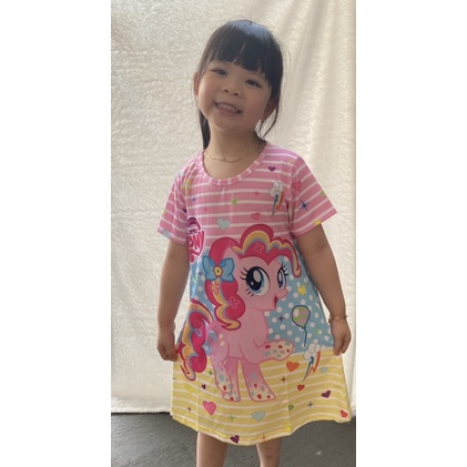 Dress Kuda Pony / Dress Rumahan / Daster Anak Cewek / Daster Printing / Daster Anak Perempuan / Dres