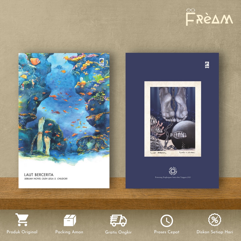 Buku Novel Laut Bercerita | Laut Bercerita Hard Cover by Leila S. Chudori