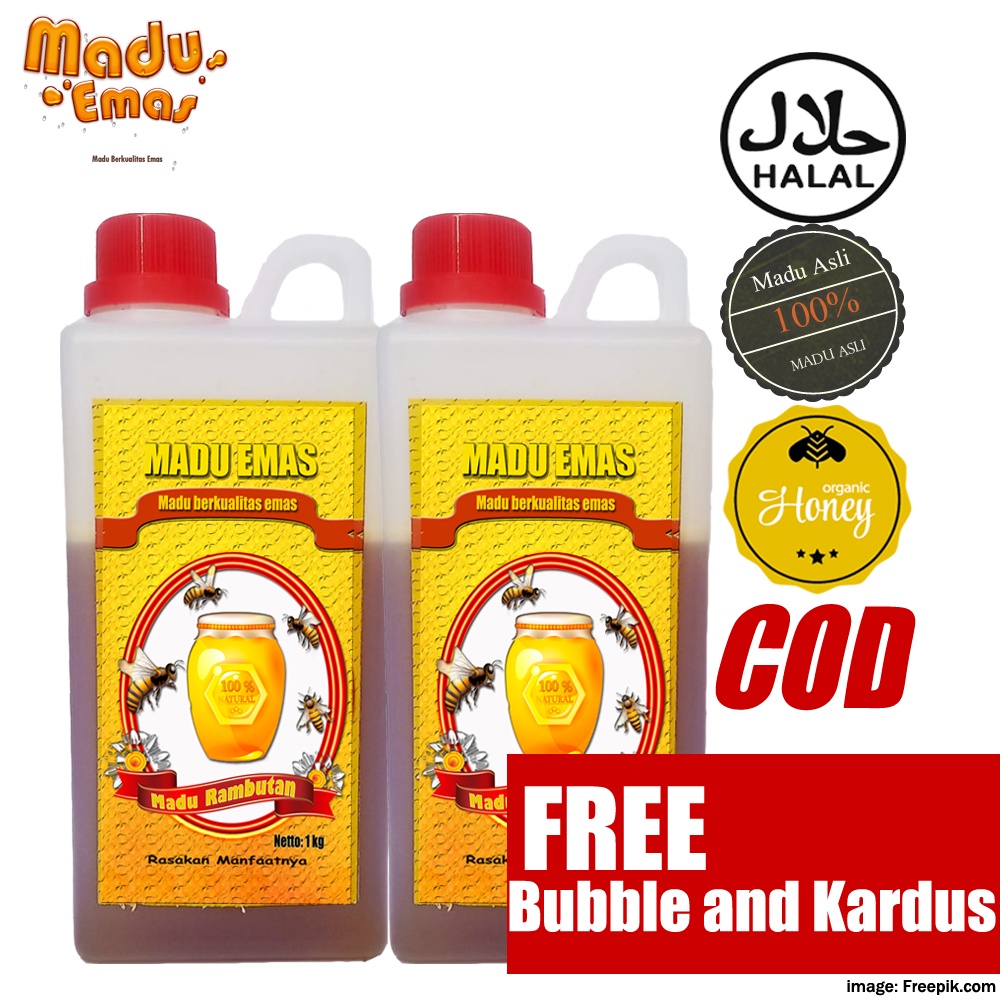 

Raw Honey Organik Madu Murni Asli 100% Original Tanpa Campuran