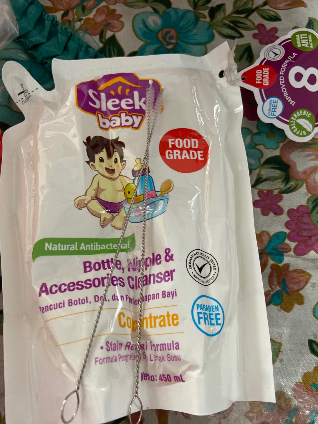 ✿ Gobabyshop ✿ 2pcs Straw Cleaning Brush / Sikat Sedotan Botol Minum