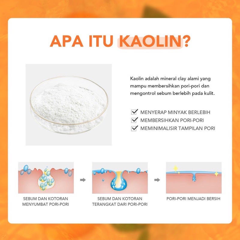 You Daily Skin Good Pore Biotics Pumpkin Brightening &amp; Greentea Hydrating Clay Mask/Masker Wajah 50g