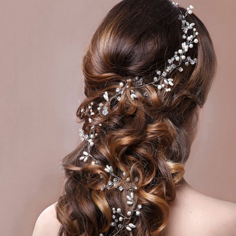 Ladies Charming Crystal Pearl Flower  Hair Clips / Women Elegant Wedding Bridal Snap Barrette Hair pins / Diamond U-type Desgin Hair Sticks / Girls Wedding Trendy Hair Accessories