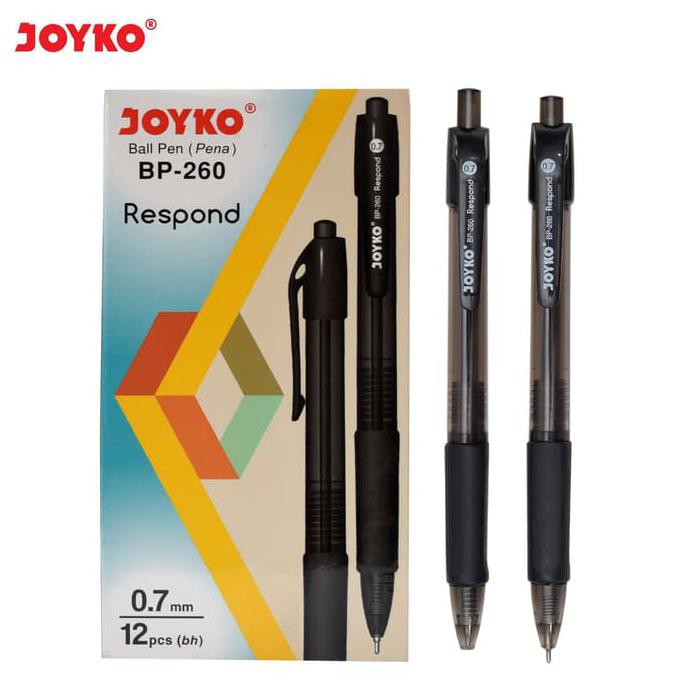 

Ball Pen Pulpen Pena Joyko BP-260 Respond 0.7 mm 1 Box 12 Pcs