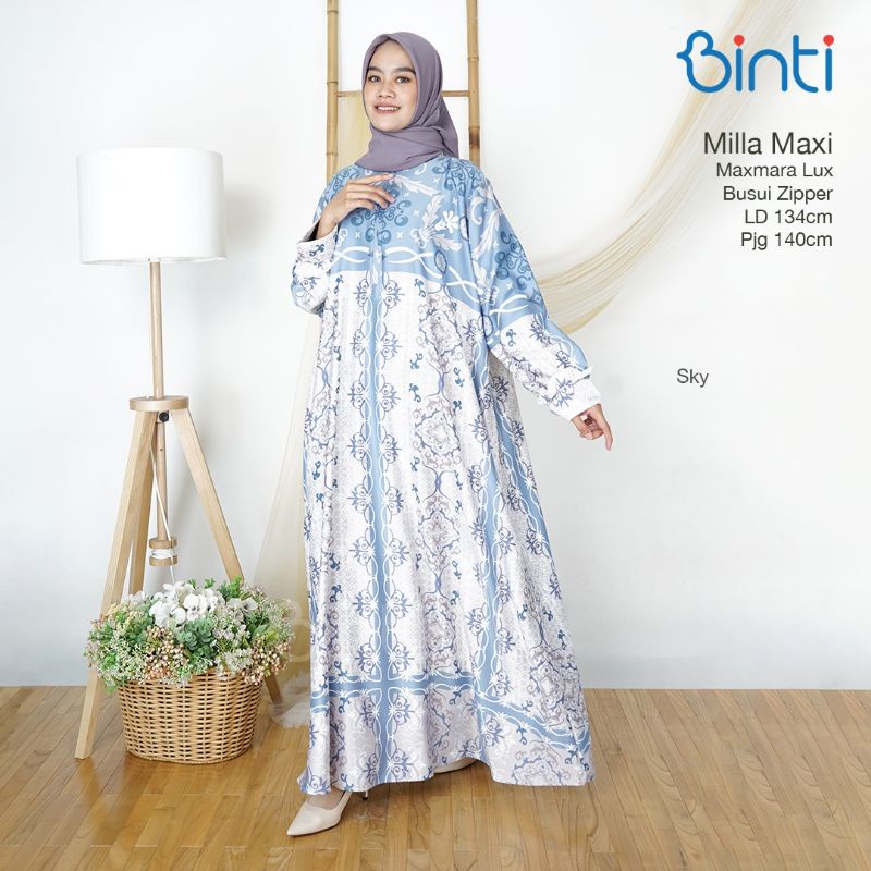 milla Maxi jumbo gamis jumbo maxmara ld 134 busui by binti