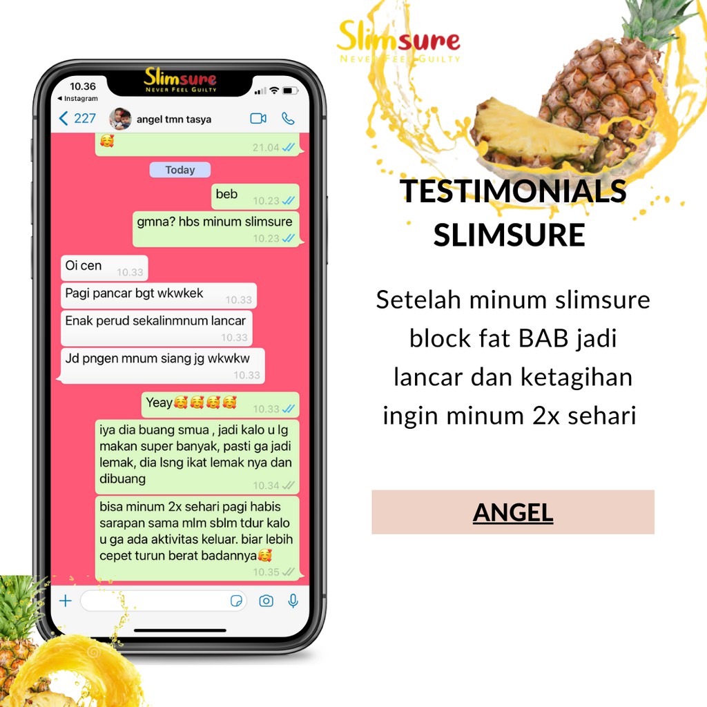 (BISA COD) Slimsure Block Fat isi 15 Sachet Original Slim Sure Pelangsing