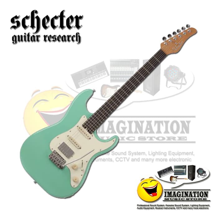 Schecter Nick Johnston Traditional HSS in Atomic Green