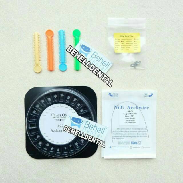 Paket Behel Gigi Transfaran Usa Tanpa sikat|Permanan Ceramic Classone|Bracket Keramik transparan ORI