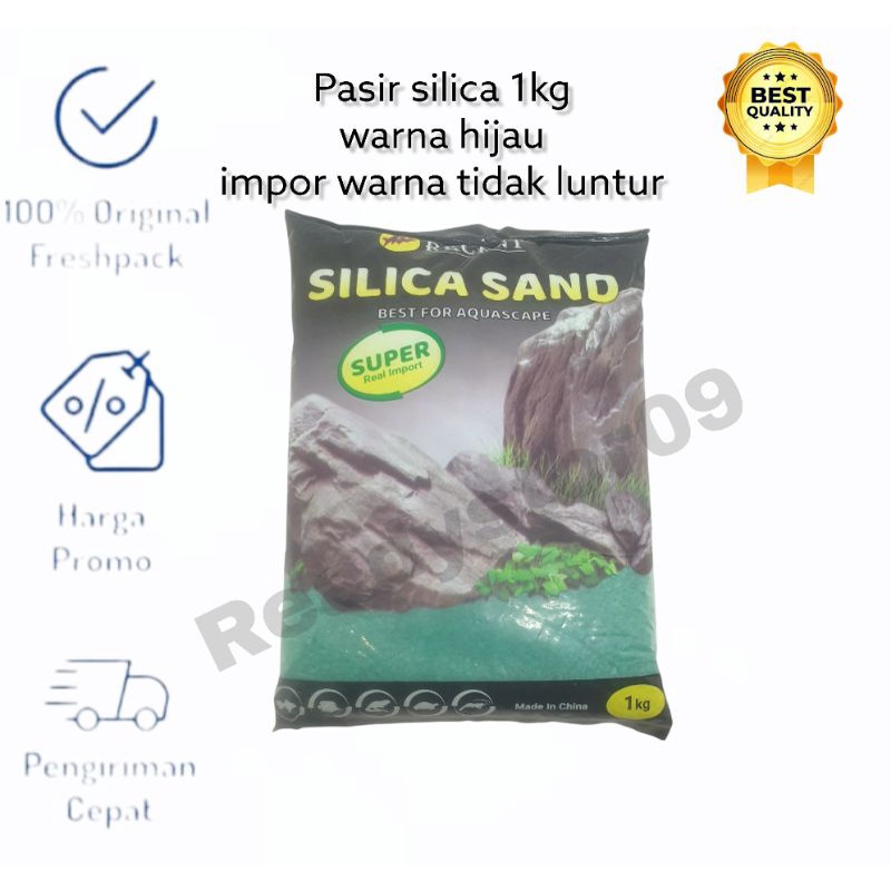 PASIR KANDILA RECENT 1KG HIJAU PASIR SILICA HALUS AQUARIUM AQUASCAPE SILIKA