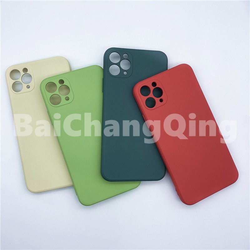 New Luxury Original Square Liquid Silicone Soft Case for IPhone 11 Pro X XR XS Max  SE2020 12 Color Phone Cover