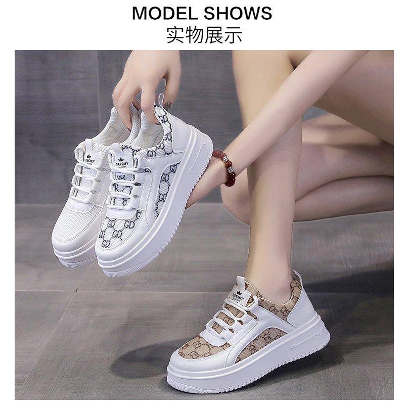 Free Box NS603 sepatu sneakers wanita kasual termurah sepatu wanita terlaris sneakers kulit