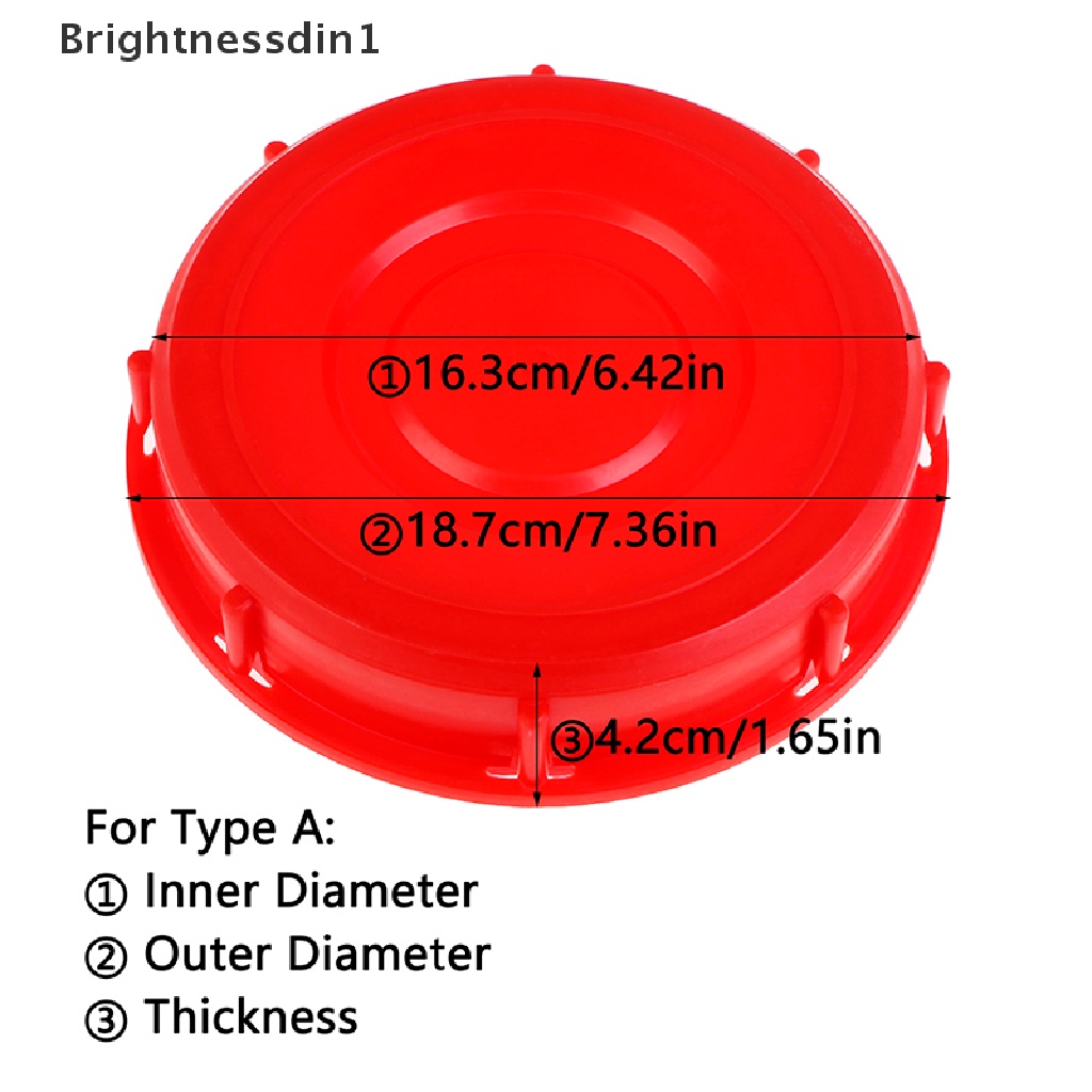 (Brightnessdin1) Adaptor Tutup Botol Air Bahan Plastik Warna Merah