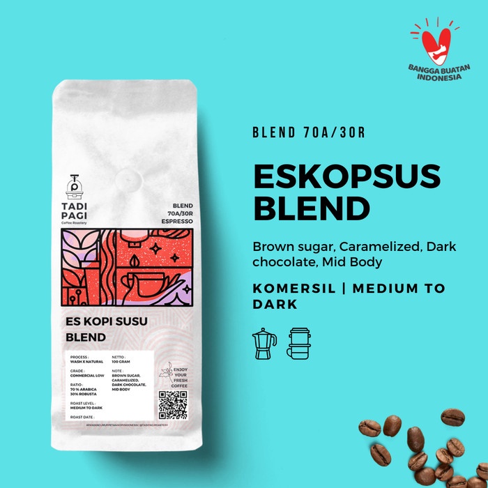

DISKON - (BISA COD) Es Kopi Susu 1 kg (House Blend) - GILING HALUS