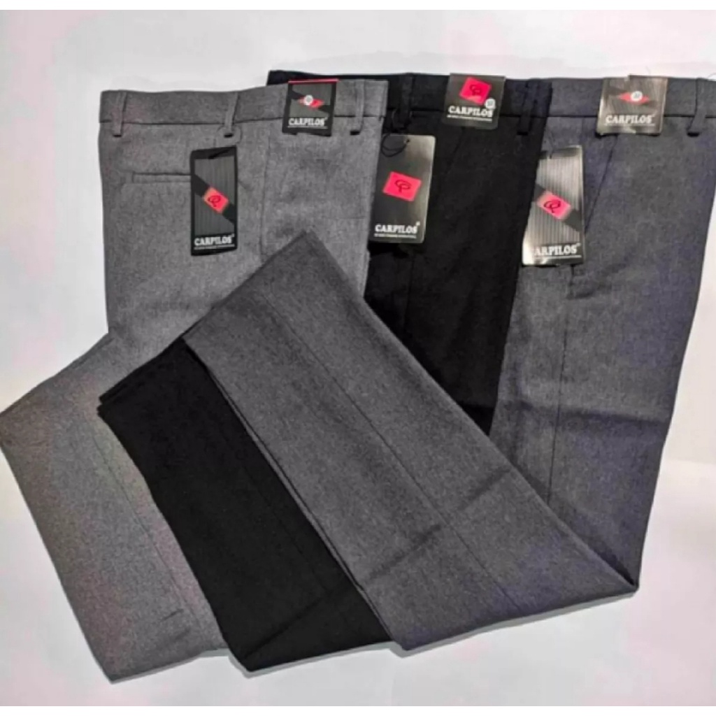 CELANA KANTOR PRIA FORMAL SLIMFIT BAHAN DASAR KAIN WOLL