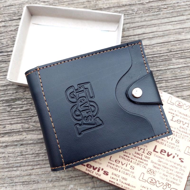 Promo!! Discount DOMPET PRIA MURAH MAHIKA SERIES ORI MY QEENA BY KIRANA STUFF Te nge MU TERLARIS A5H-501LEVIS- 185K HITAM