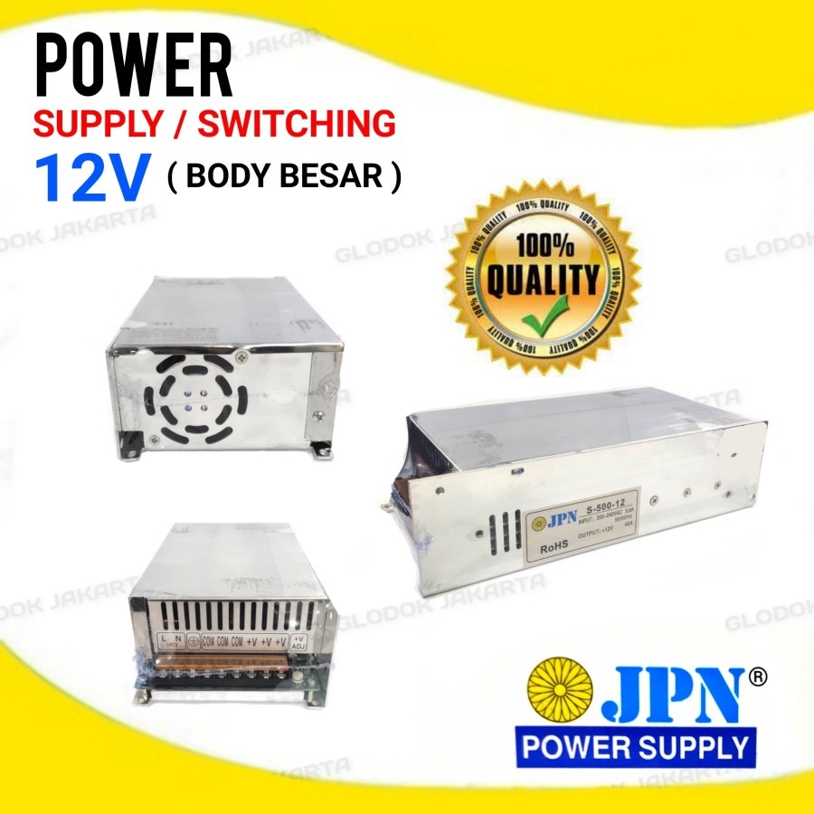 Adaptor Power Supply Switching 12V DC 5A 8A 10A 20A LED CCTV Relay PLC