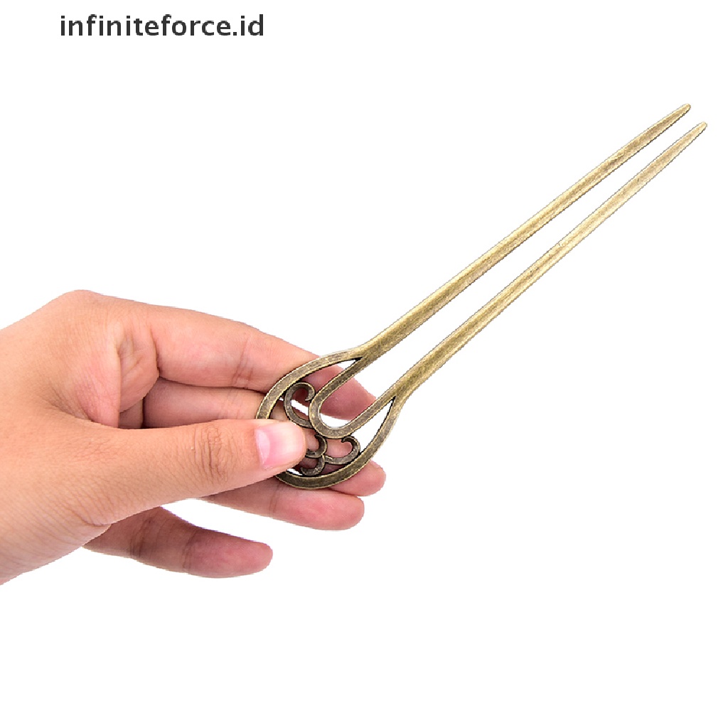 Infiniteforce.id Tusuk Konde Bentuk U Bahan Metal Gaya Retro Untuk Wanita