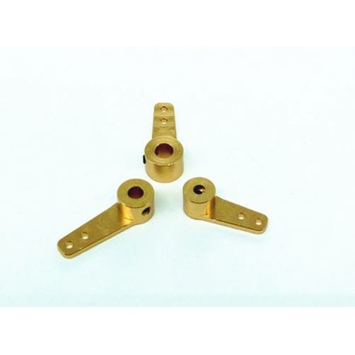 Single Gold metal steering arm drive DIY toy model steering gear 3.1mm