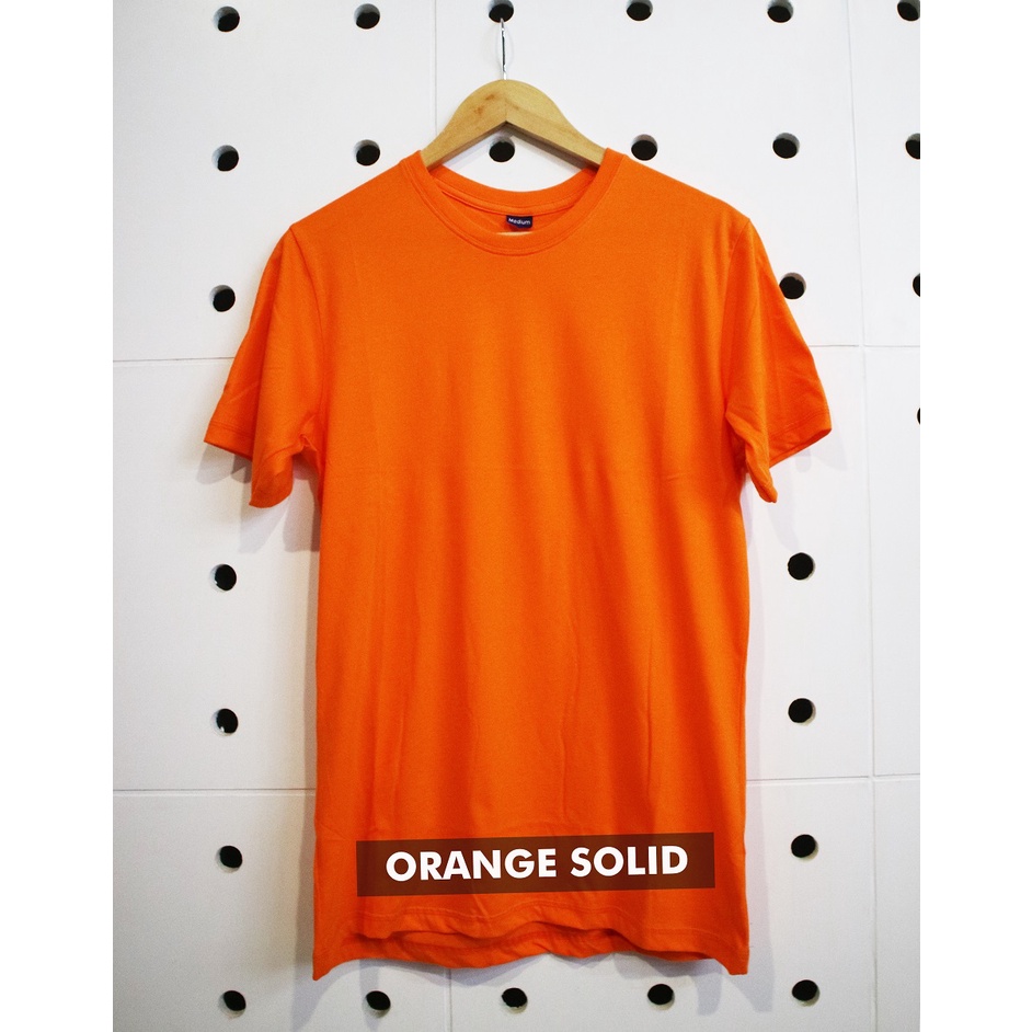 Kaos Polos Pria Warna Orange - T-Shirt Basic Orange