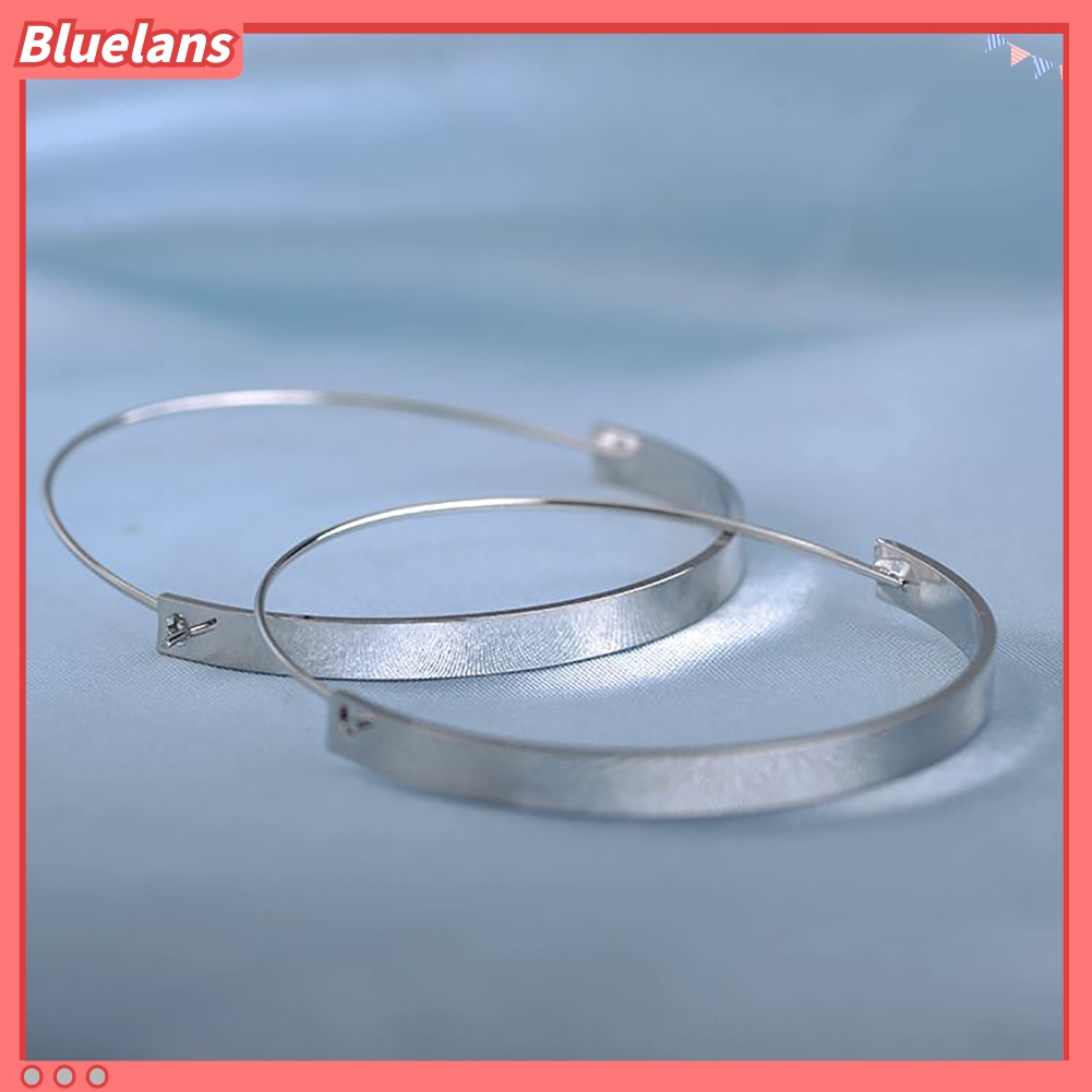 Anting Hoop Irregular Bahan Alloy Untuk Wanita