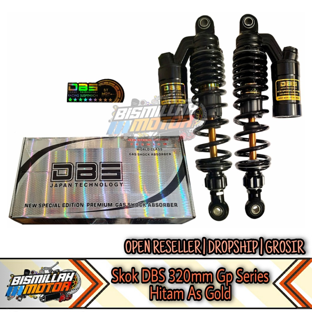 SHOCK SKOK DBS DAY 320MM GP SERIES 894 HITAM AS GOLD