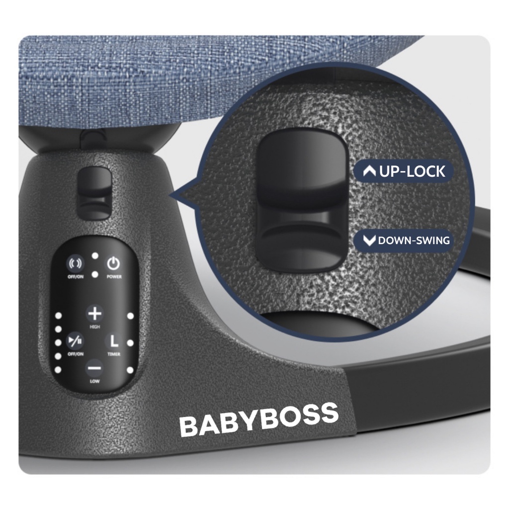 [ Ready Stock ] BABYBOSS BS-803 Ayunan Bayi Automatic Baby Swinger Chair / Swing Bed With Table