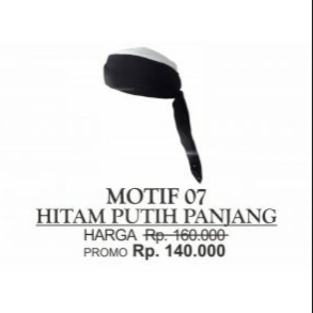 Peci Sorban Jogokariyan - Hitam Putih (Bisa COD & Gratis Ongkir)