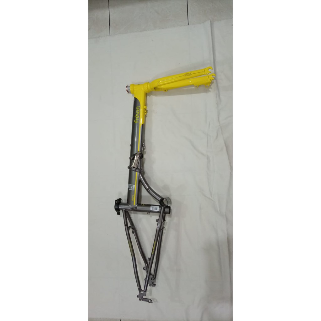 Frame fork FNHON Storm Yellow Grey Kuning Abu abu Metalic sepeda Discbrake disc brake Db not Gust