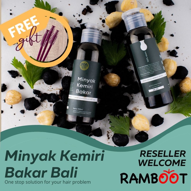 MINYAK KEMIRI BAKAR ASLI BALI 100 ML[ORIGINAL BPOM &amp; HALAL]