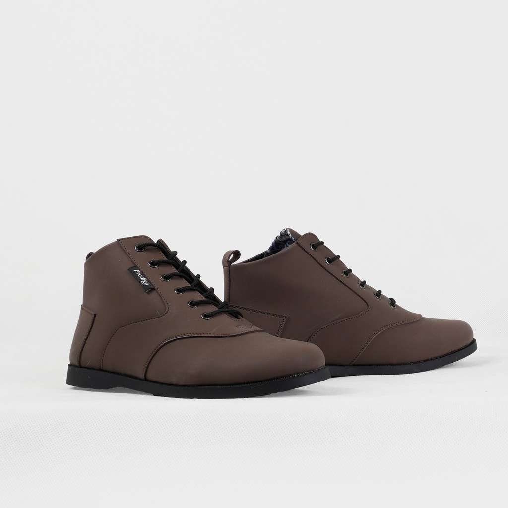 Prodigo * Sepatu Pria Rama Brown | Sepatu High | Sepatu Formal | Casual | tali | Terbaru