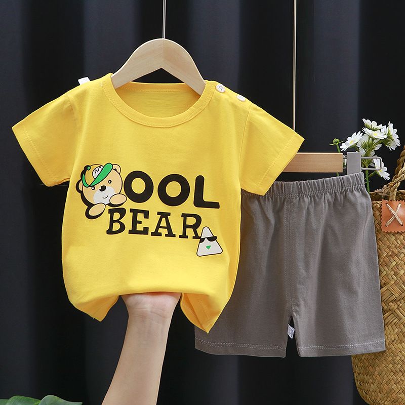 Setelan Anak Laki Laki Perempuan Import Umur 1-5 Tahun Murah Bahan Katun