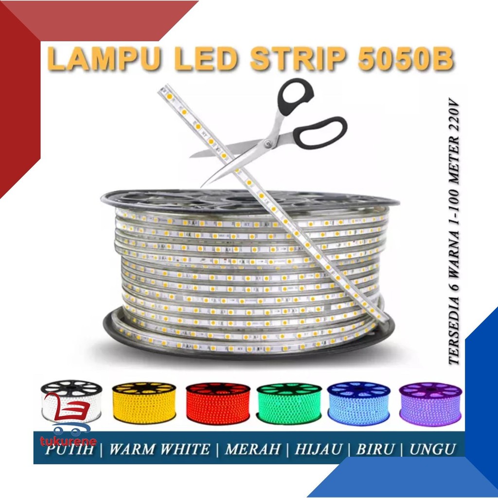 Lampu Led Meteran Warna Warni / Lampu Led Meteran Biru Hijau Kuning Merah Putih Ungu
