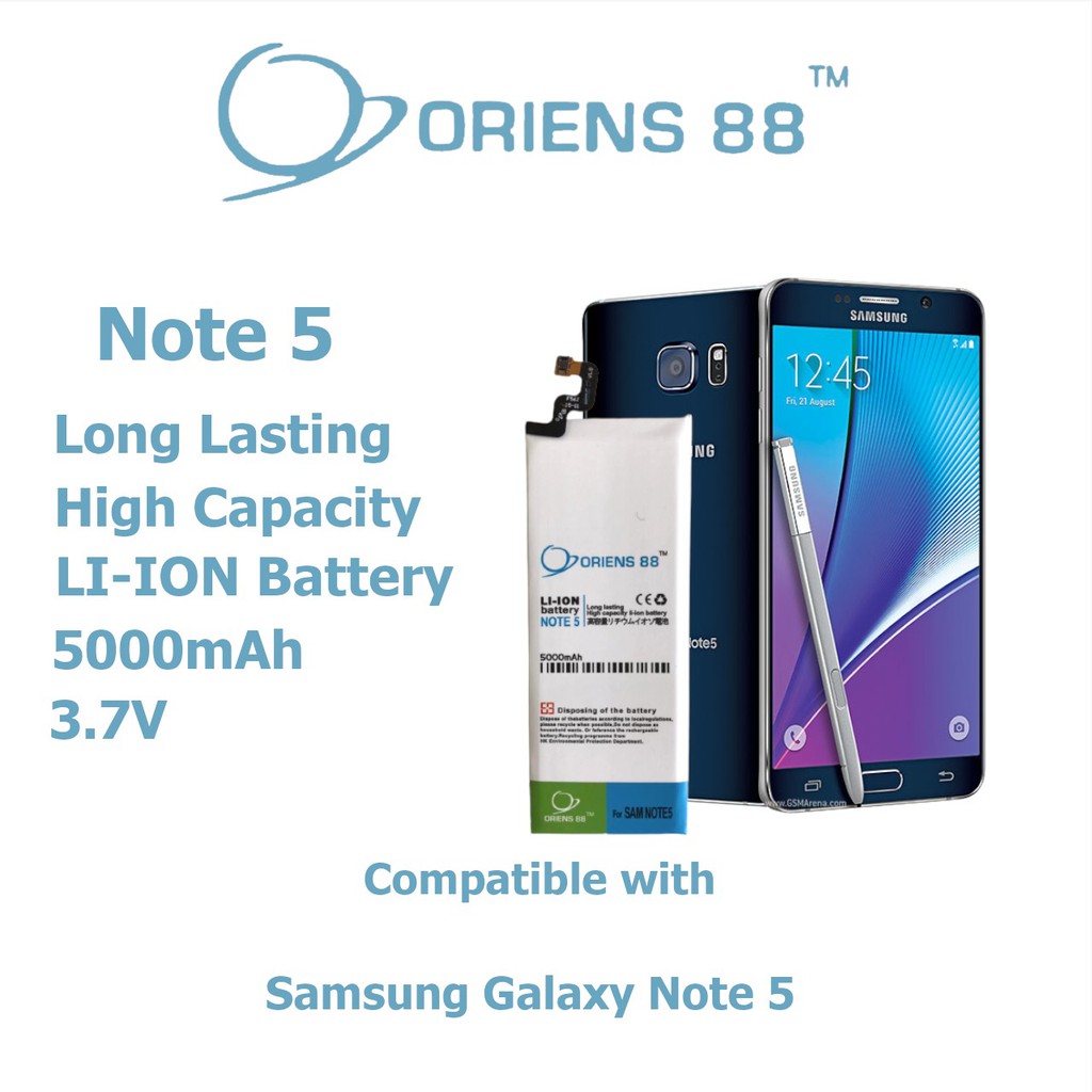 Baterai Batre Battery Double Power Samsung Note 5 oriens88 OR88/Oriens88