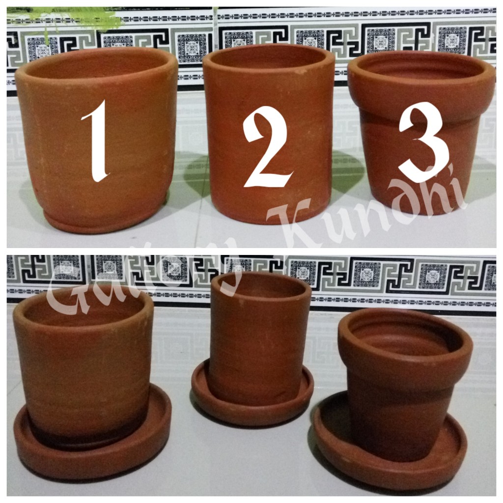 P005 POT SUKULEN Gerabah Kasongan Terracotta Tembikar 