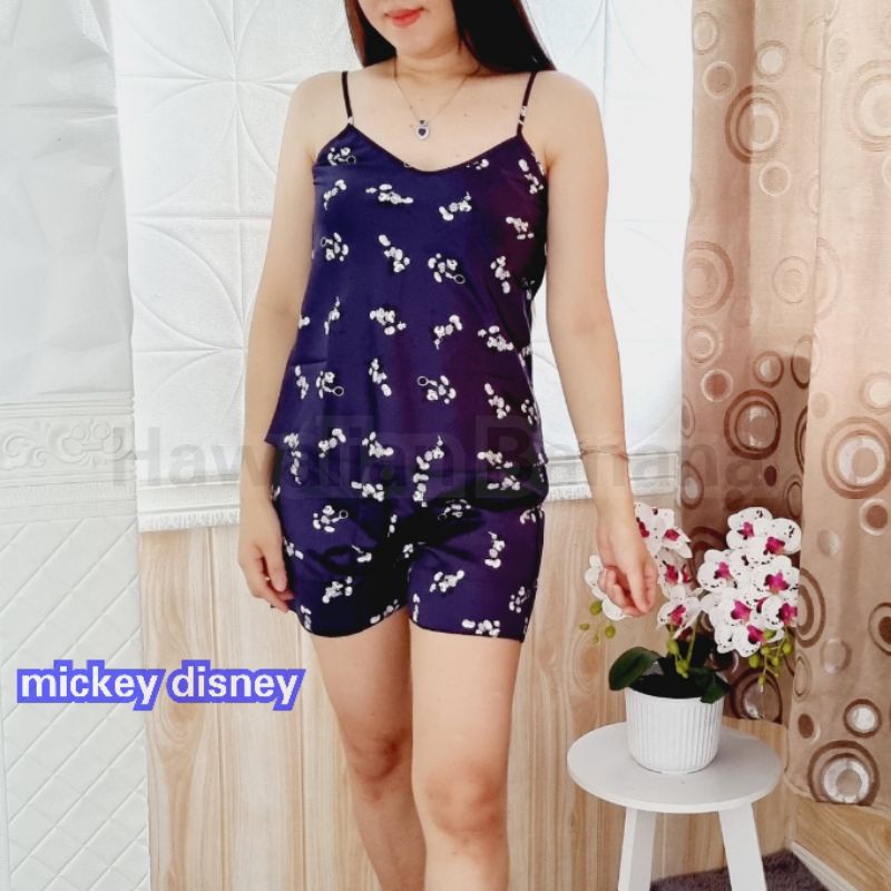 HAWAIIAN Baju Tidur HP Satin Satu Tali Dewasa Banyak Motif / Baju Tidur Import Murah / Part 1