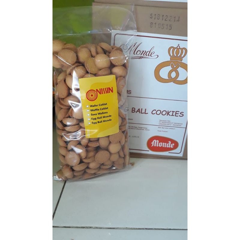 

NISSIN EGGBALL COOKIES BERAT 250 GR-500 GR FREE BUBBLE WRAP