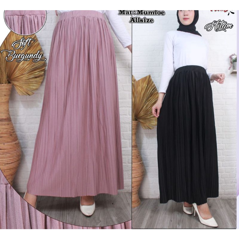 Rok prisket bahan korea import/Rok bagus/Rok panjang