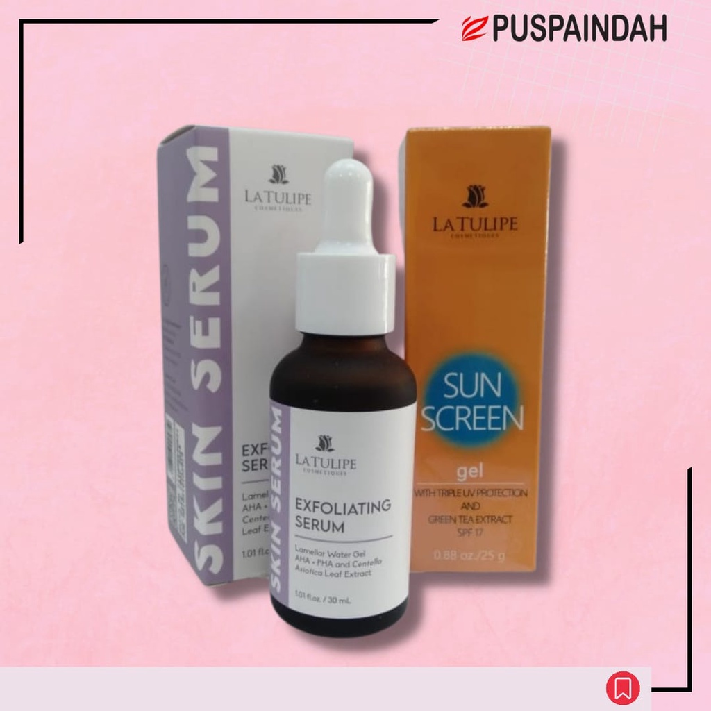 [PAKET] LA TULIPE SERUM EXFOLIATING SUNSCREEN