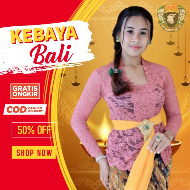 Kebaya Pakaian Adat Fashion Wanita Atasan Lengan Panjang Brokat Sofia Bali Kekinian Dewasa Remaja Ca